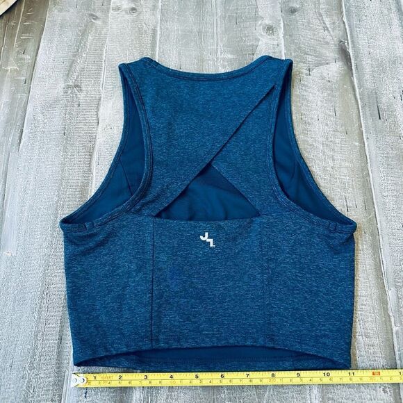 Joy Lab Blue Active Sports Bra Crop Top S - Picture 2 of 2